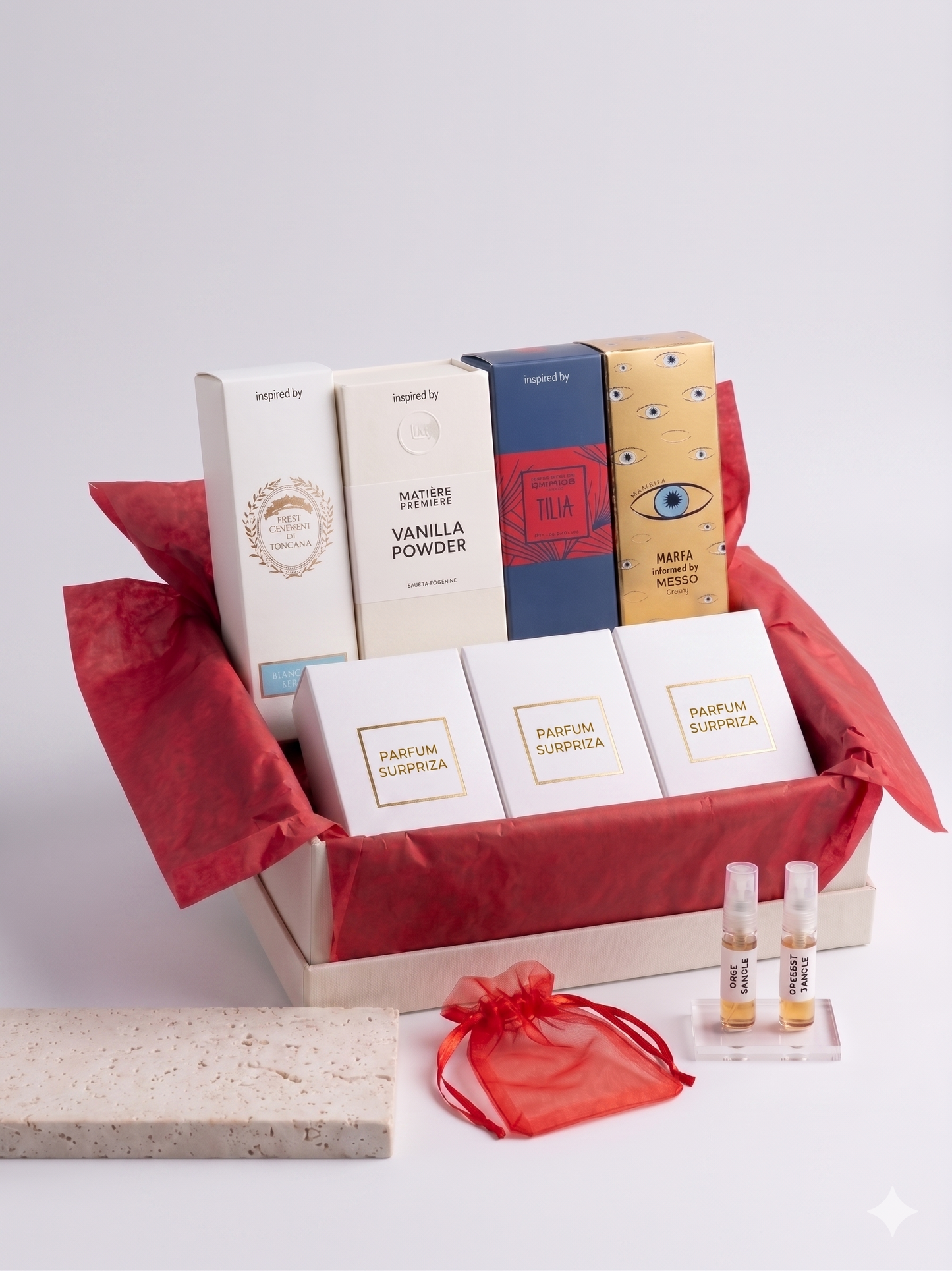 ✨ BUNDLE 7: 4 Parfumuri de poseta + 3 cadou si ambalaj premium ✨