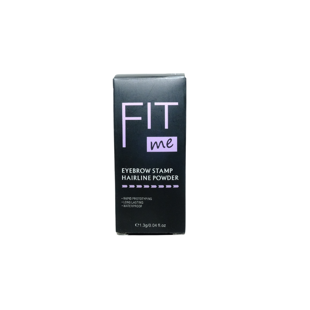 Sello para cejas, Fit Me, Sello para cejas, 3 plantillas incluidas, marrón