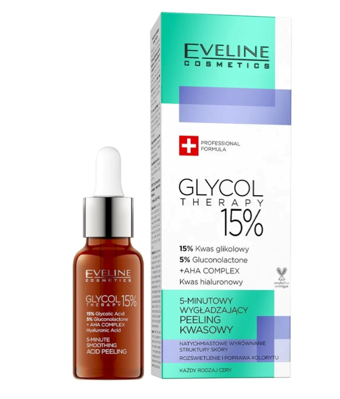 Peeling facial cu acid glicolic 15%, Eveline cosmetics