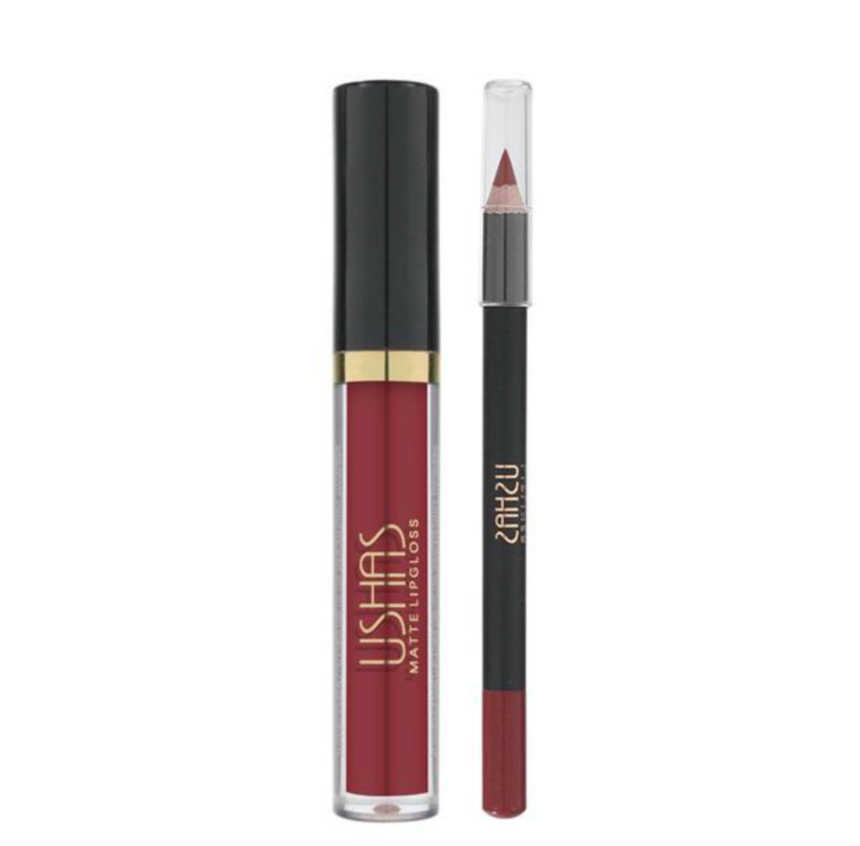 Kit de buze ruj lichid + creion, USHAS