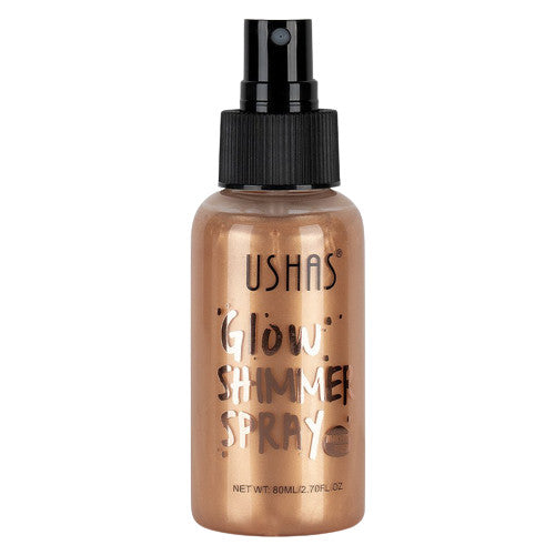A- Iluminador corporal, Ushas, Glow Shimmer Spray