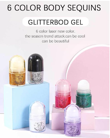 Glitter gel roll-on Baolichi