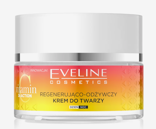 Crema iluminatoare cu efect calmant Vitamin C 3xAction Eveline