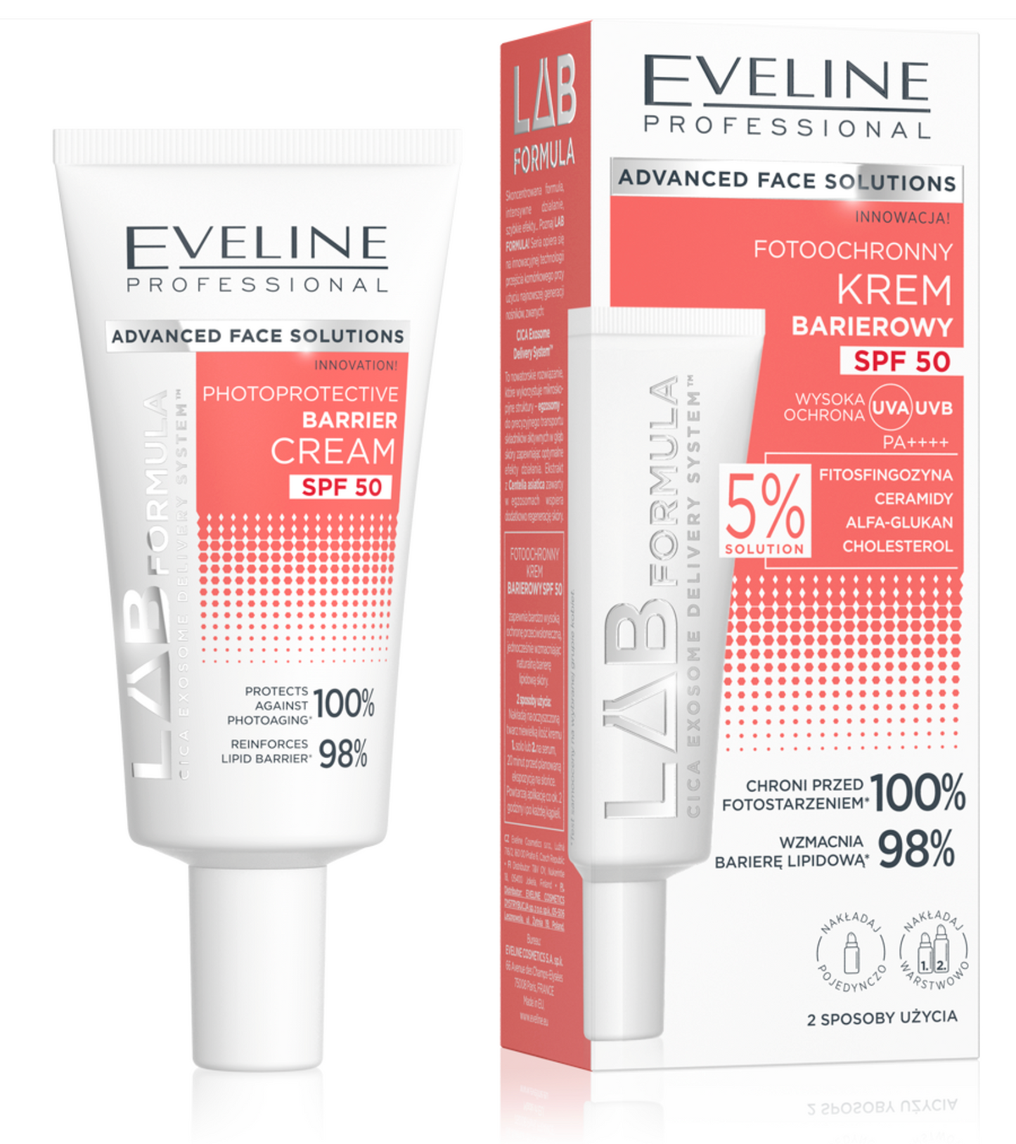 Cremă de Față Fotoprotectoare SPF 50 – Eveline Cosmetics (Gama LAB FORMULA)