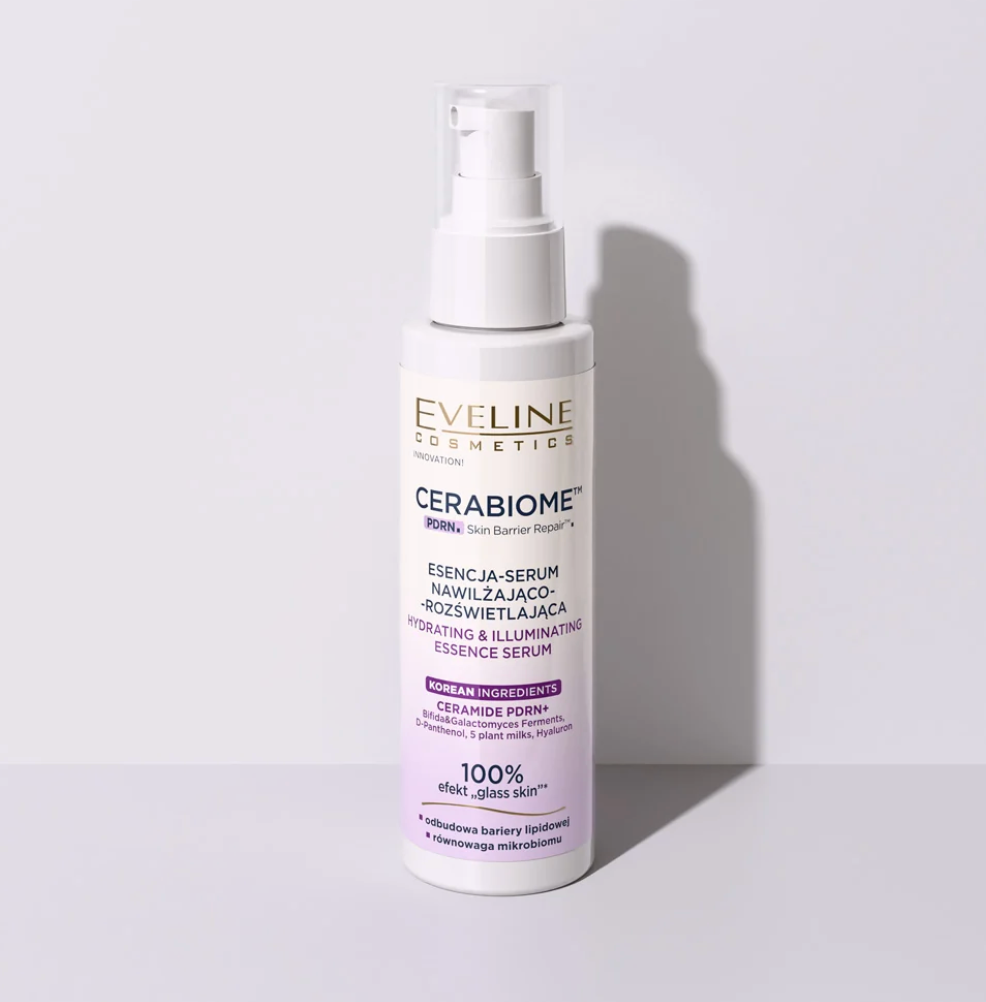 Esență-serum hidratantă și iluminatoare Cerabiome Eveline