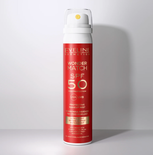 Spray de protecție solară ultra-lejer SPF 50 pentru față Wonder Match Eveline