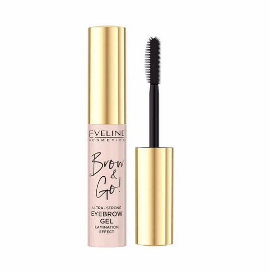 Gel de sprâncene cu fixare ultra-puternică Brow & Go! Eveline