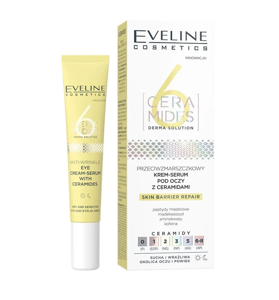 Cremă-serum antirid pentru ochi, cu ceramide 6 Ceramides Eveline