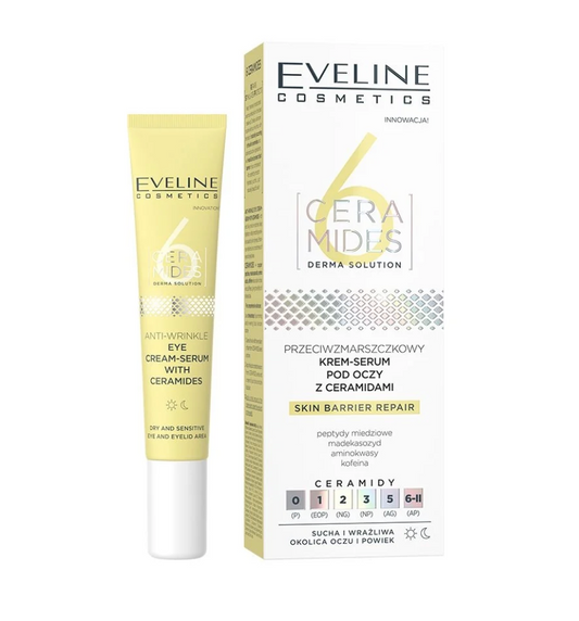 Cremă-serum antirid pentru ochi, cu ceramide 6 Ceramides Eveline