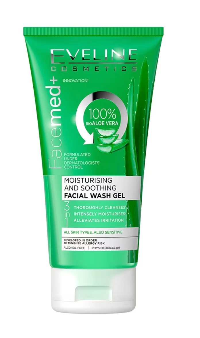 Gel pentru spalarea fetei Eveline, Facemed 150 ml