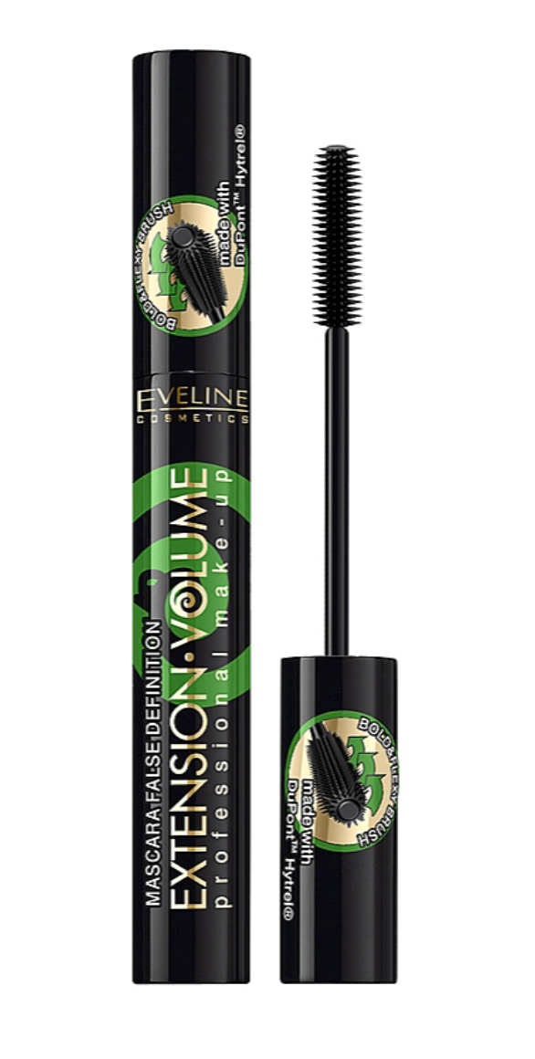 Mascara, Eveline Cosmetics, Extension Volume 4D, 10 ml, negru
