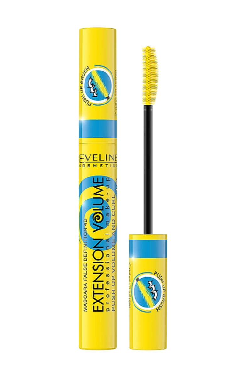 Mascara, Eveline Cosmetics, Extension Volume 4D, 10 ml, negru