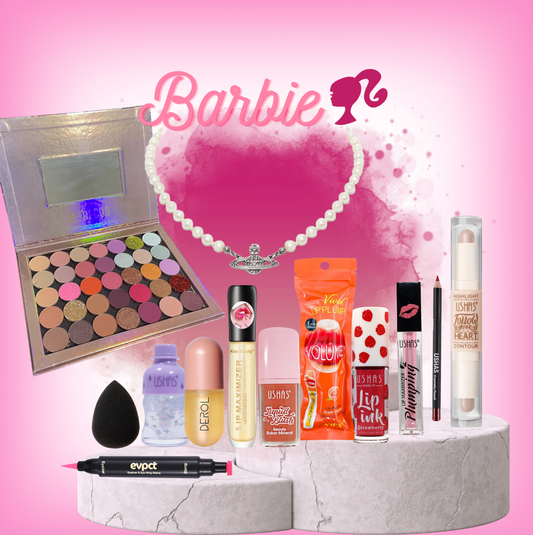 Barbie bundle! 15 produse de mua + colier vivienne