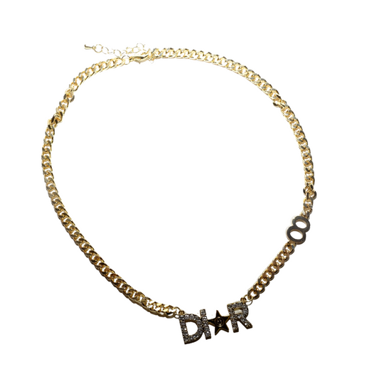 Di☆r collar de oro con estrella