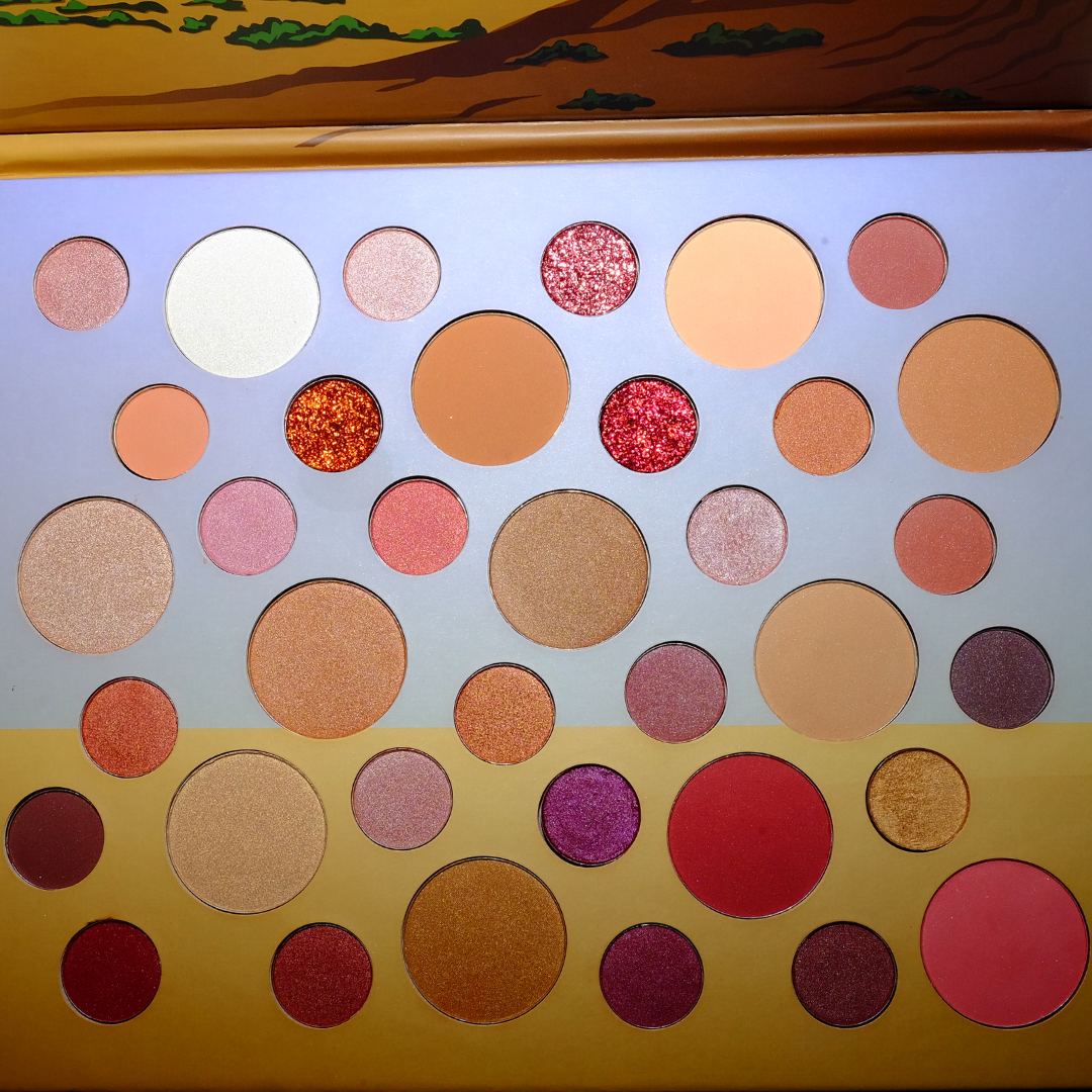 Paleta nude Scanlon, de coloretes y sombras