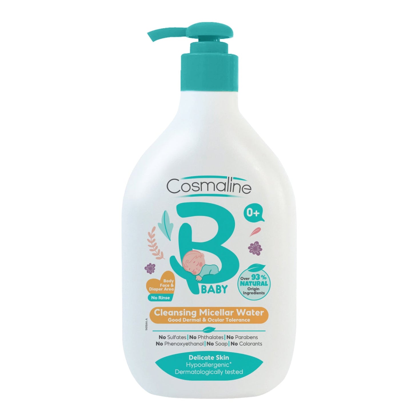 S- COSMALINE Agua Micelar Limpiadora para Bebés y Niños - 500 ML