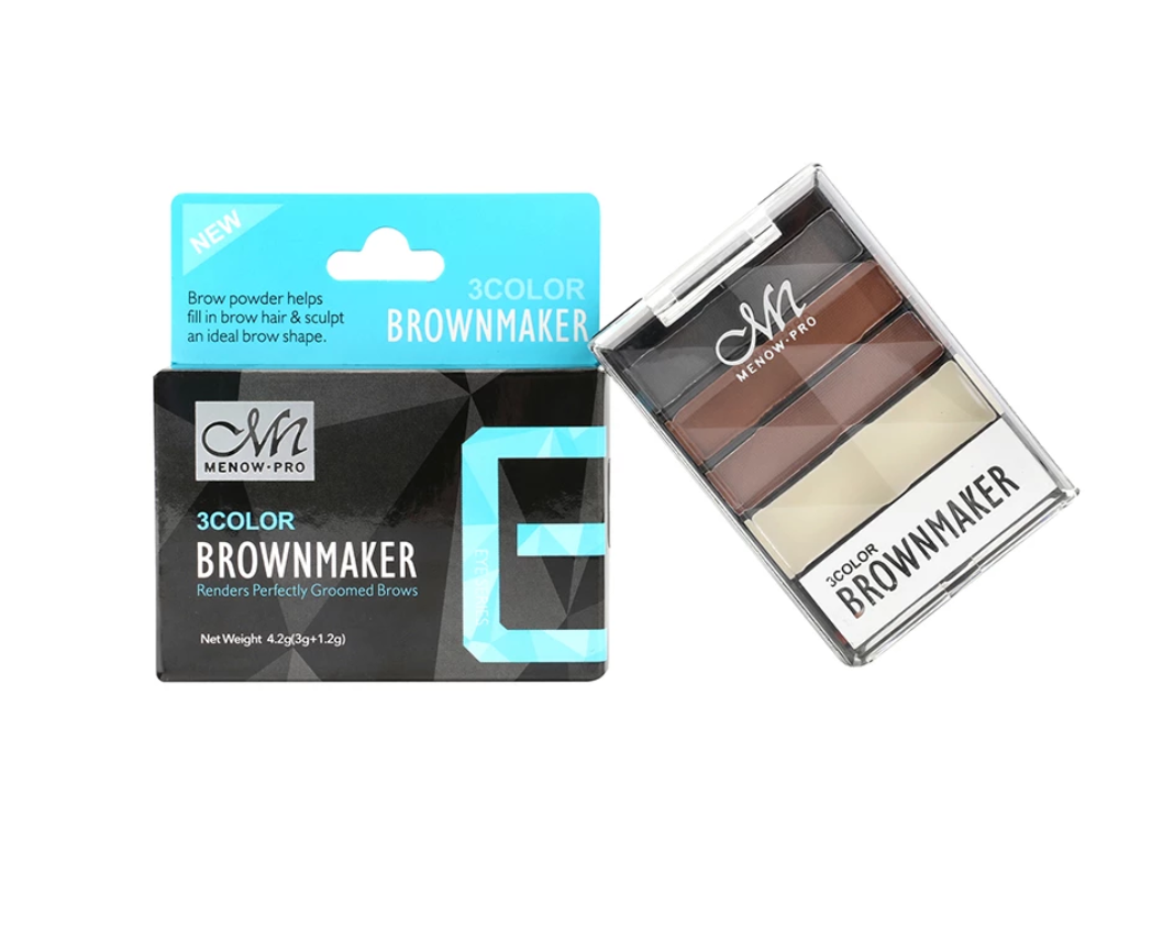 C- MeNow Browmaker - Paleta pt Sprancene (3 Nuante Fard+Ceara Fixatoare)