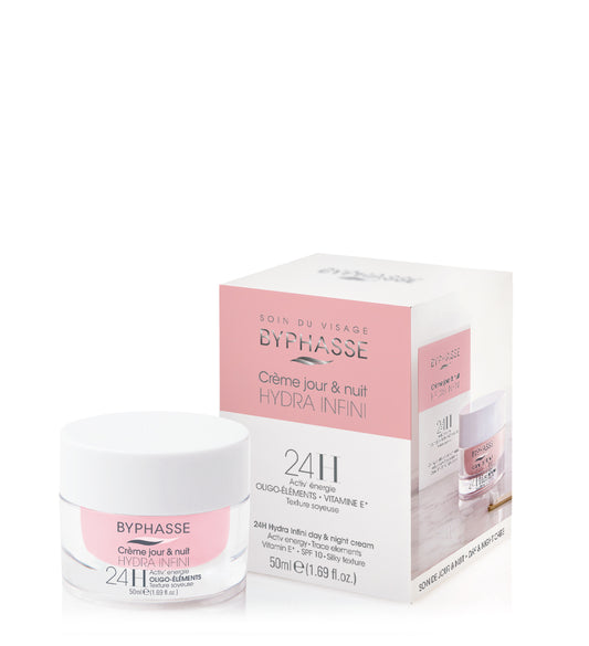 Crema facial hidratante 24 Hydra Infini, Byphasse