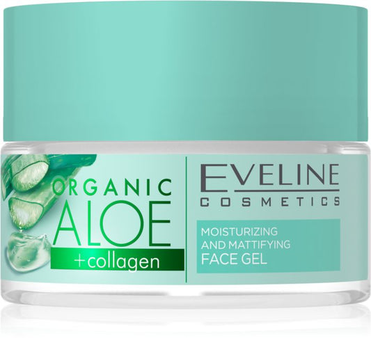 Gel matifiant-hidratant cu aloe pentru ten normal și mixt, Eveline